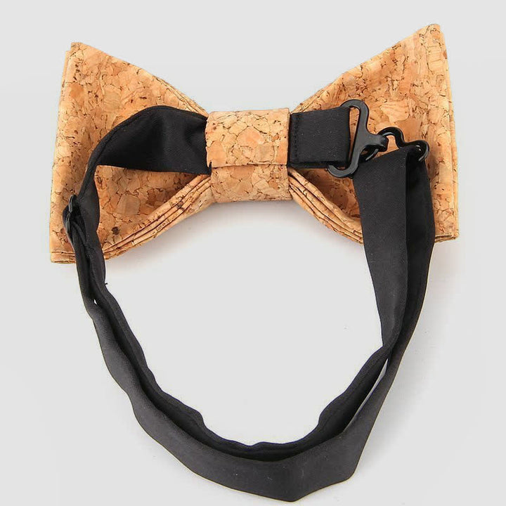 Papillon creativo da uomo in legno di sughero semplice