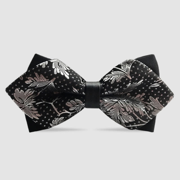 Papillon a punta Paisley a doppio strato da uomo