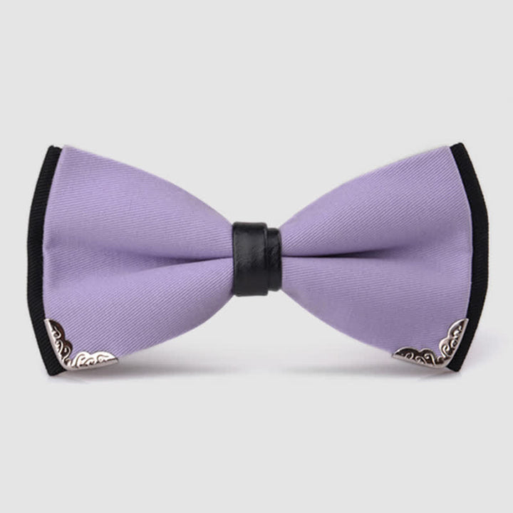 Papillon da uomo con finiture in metallo dorato di classe