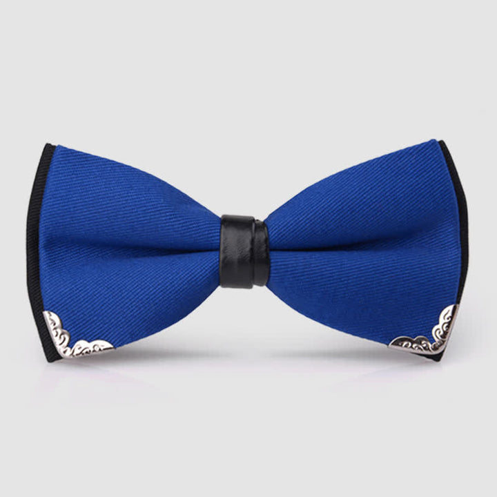 Papillon da uomo con finiture in metallo dorato di classe