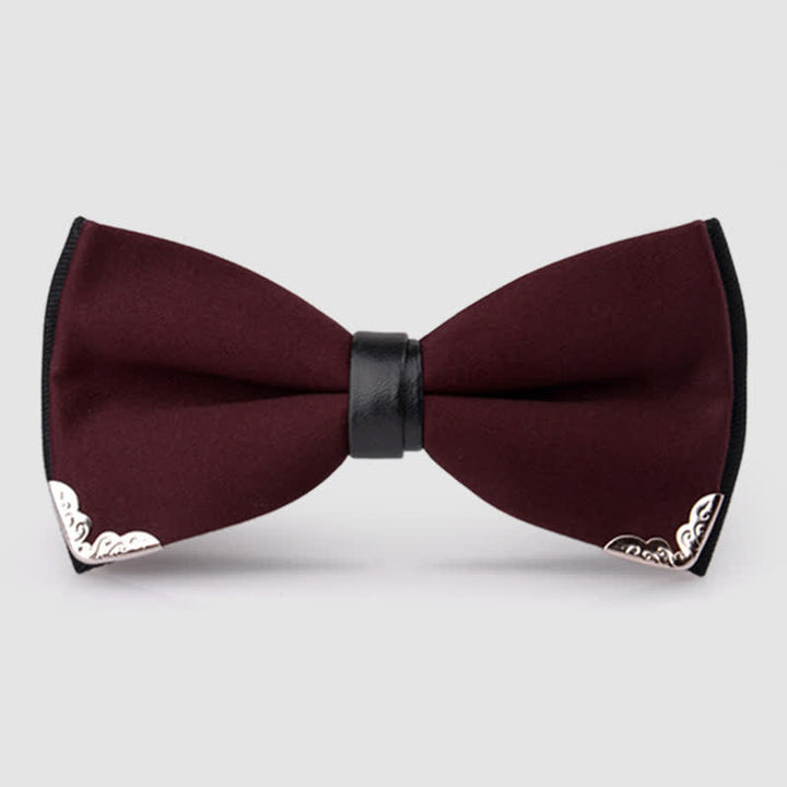 Papillon da uomo con finiture in metallo dorato di classe