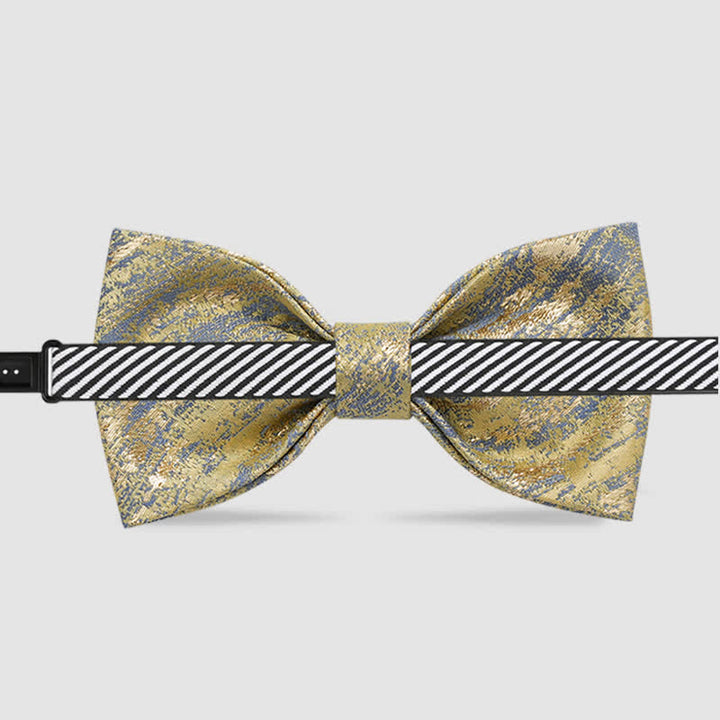 Papillon classico da uomo con glitter oro