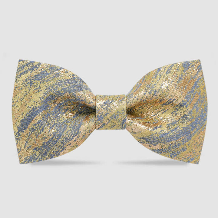 Papillon classico da uomo con glitter oro