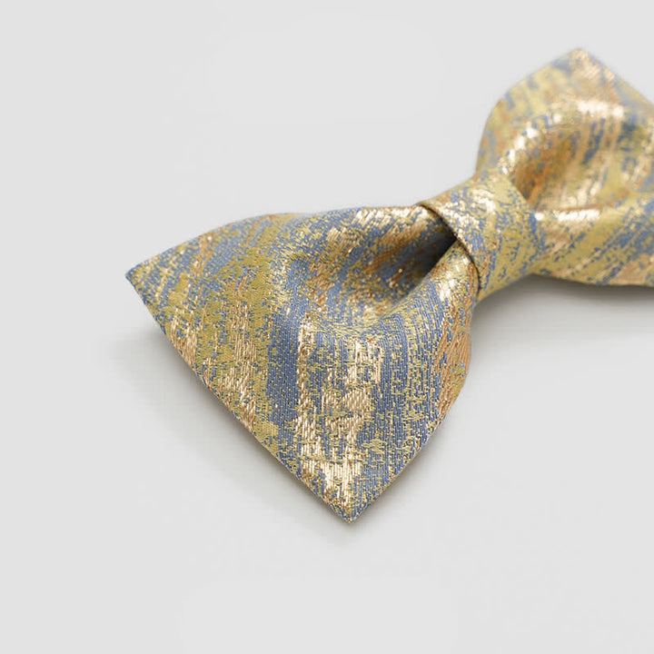 Papillon classico da uomo con glitter oro