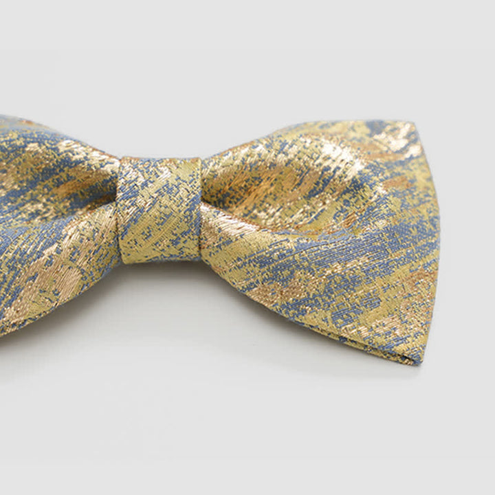 Papillon classico da uomo con glitter oro