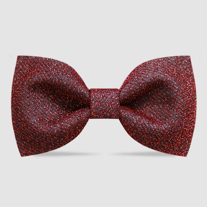 Papillon scintillante da uomo per feste in maschera - Rosso - image 7