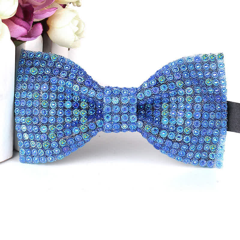 Papillon da festa con strass scintillanti di lusso da uomo