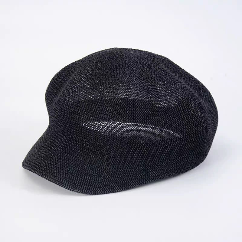 Cappello da spiaggia in paglia intrecciata color terra da donna - Nero - M (22 1/2"-22 7/8") - image 6