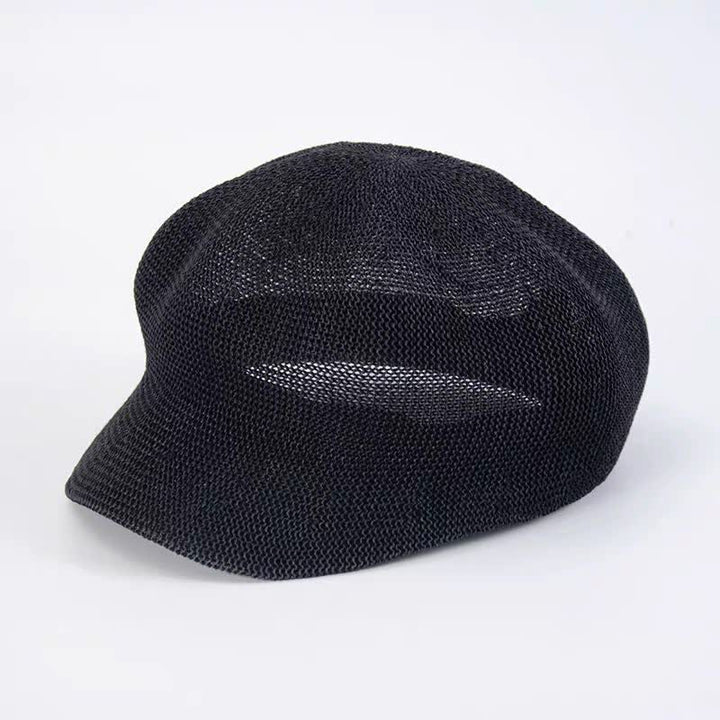 Cappello da spiaggia in paglia intrecciata color terra da donna - Nero - M (22 1/2"-22 7/8") - image 6