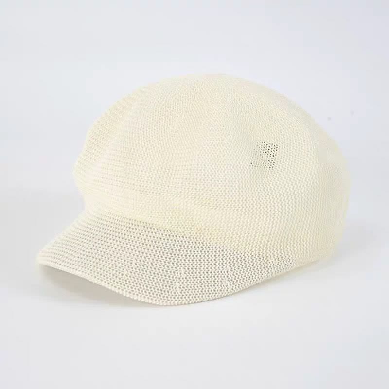 Cappello da spiaggia in paglia intrecciata color terra da donna - Avorio - M (22 1/2"-22 7/8") - image 8