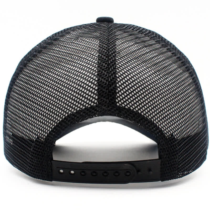 Cappello da camionista con toppa in pelle e bandiera USA "Best Dad Ever"
