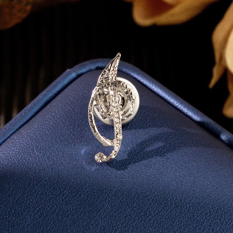 Spilla con lettera iniziale dell'alfabeto 26 in argento e strass