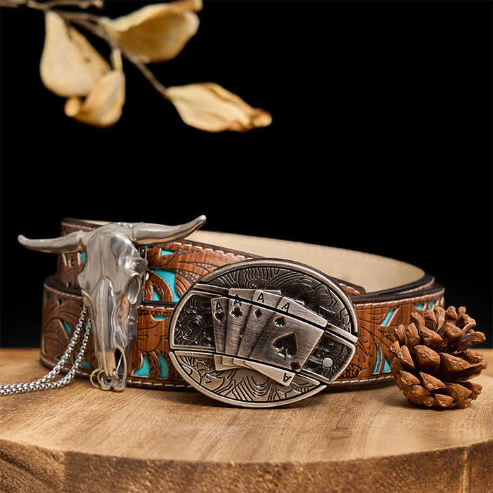 Gadget Western fai da te, fibbia per coltello nascosto, ciondolo a forma di toro Longhorn