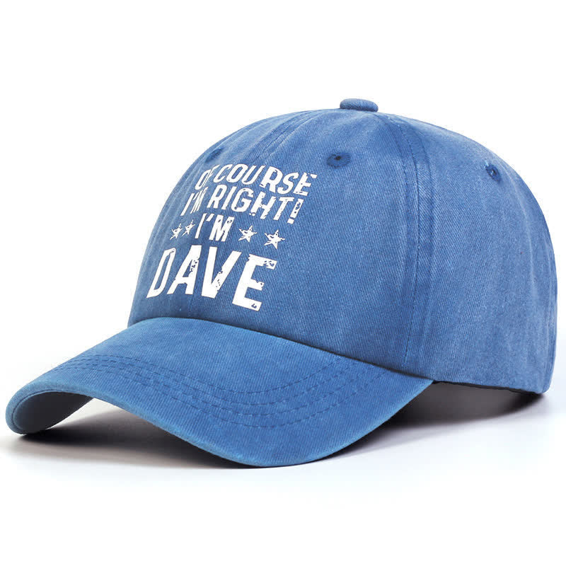 Cappellino da baseball regolabile "Certo che ho ragione"