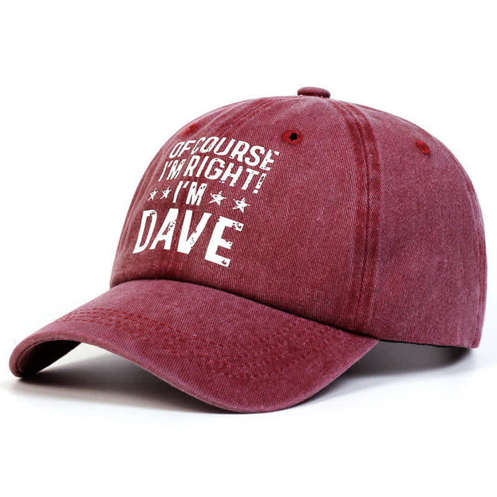Cappellino da baseball regolabile "Certo che ho ragione"