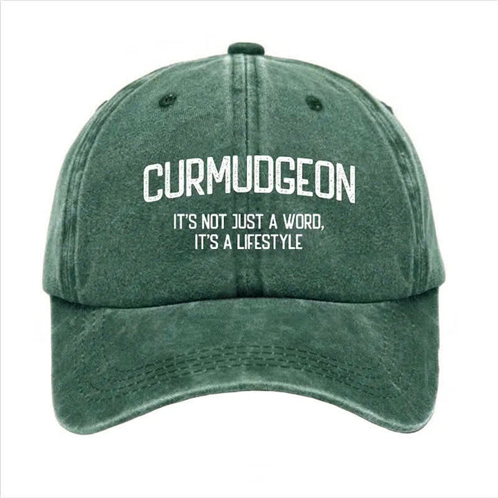 Curmudgeon è un berretto da baseball regolabile per uno stile di vita