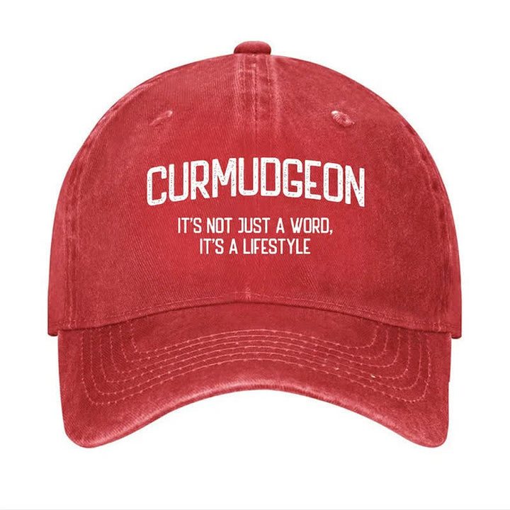 Curmudgeon è un berretto da baseball regolabile per uno stile di vita