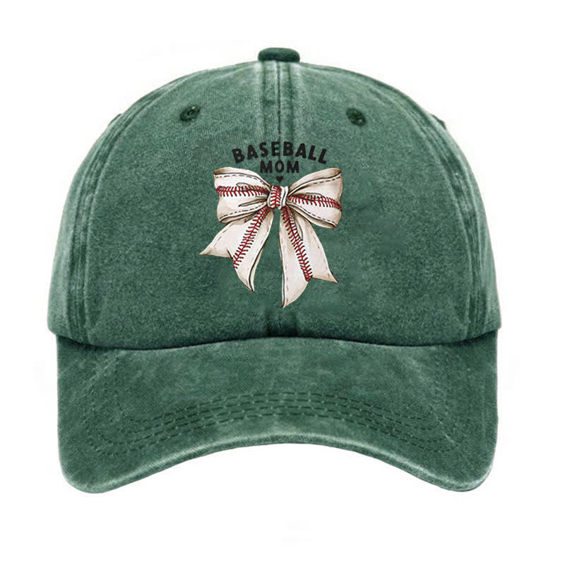 Cappellino da baseball regolabile con fiocco da mamma