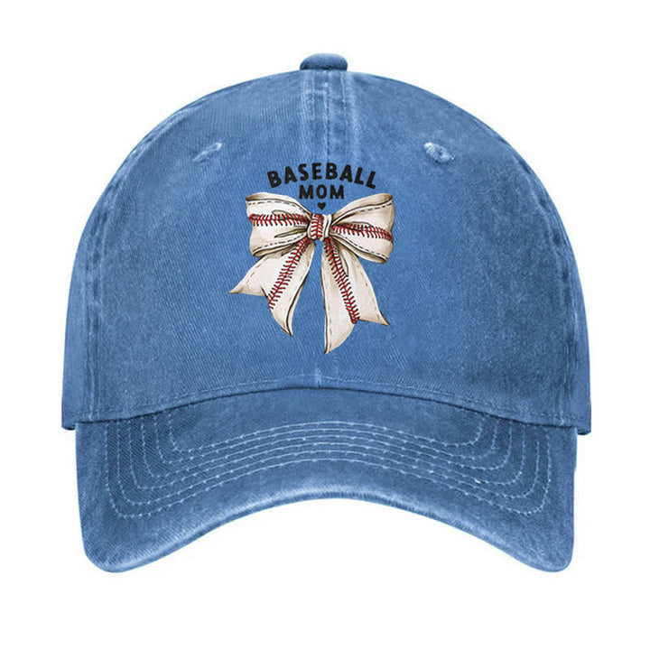 Cappellino da baseball regolabile con fiocco da mamma