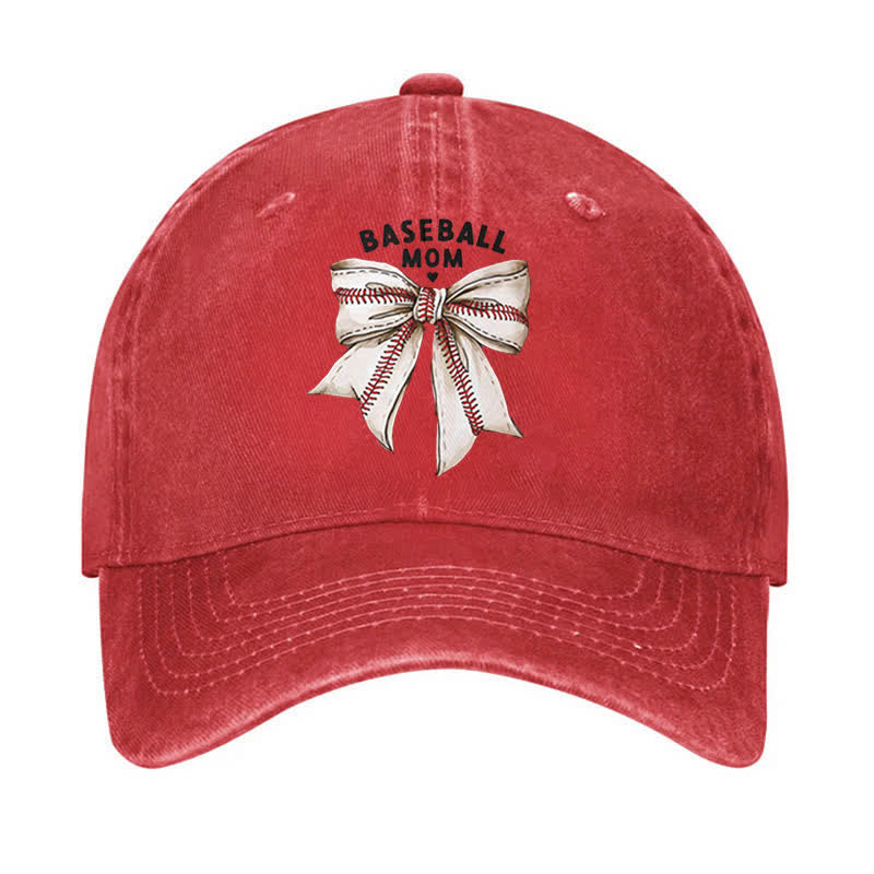 Cappellino da baseball regolabile con fiocco da mamma