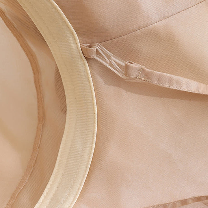 Cappello da sole da donna in seta pieghevole con tesa larga e ondulata e motivo floreale