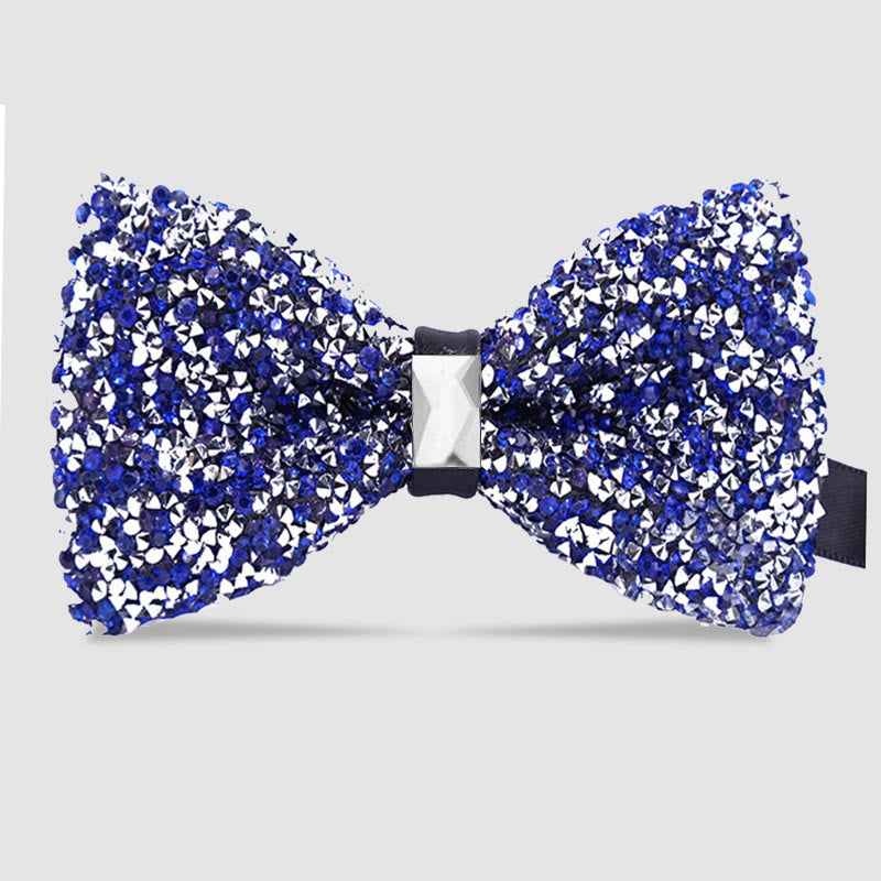 Papillon da uomo con cristalli e stelle scintillanti