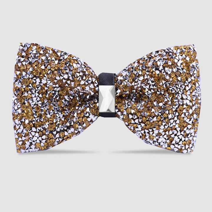 Papillon da uomo con cristalli e stelle scintillanti