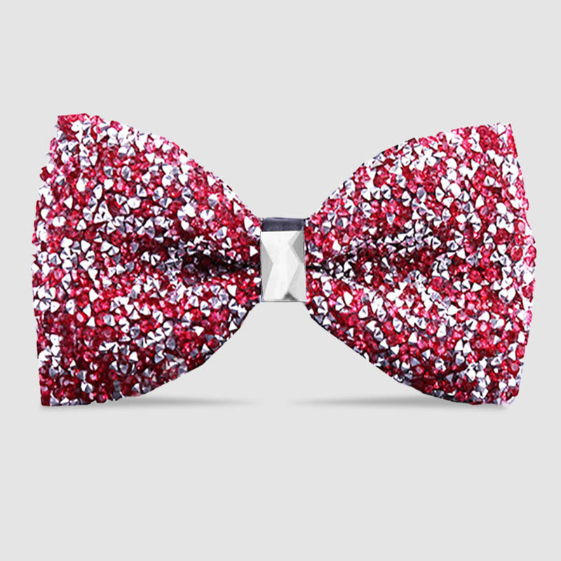Papillon da uomo con cristalli e stelle scintillanti