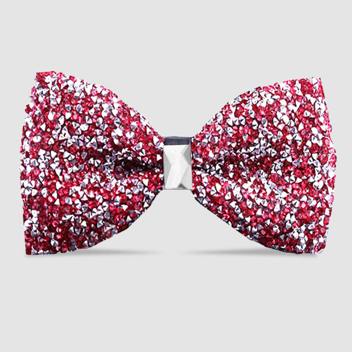 Papillon da uomo con cristalli e stelle scintillanti
