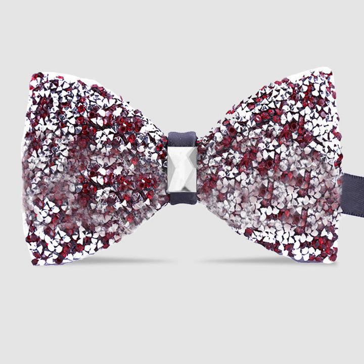 Papillon da uomo con cristalli e stelle scintillanti