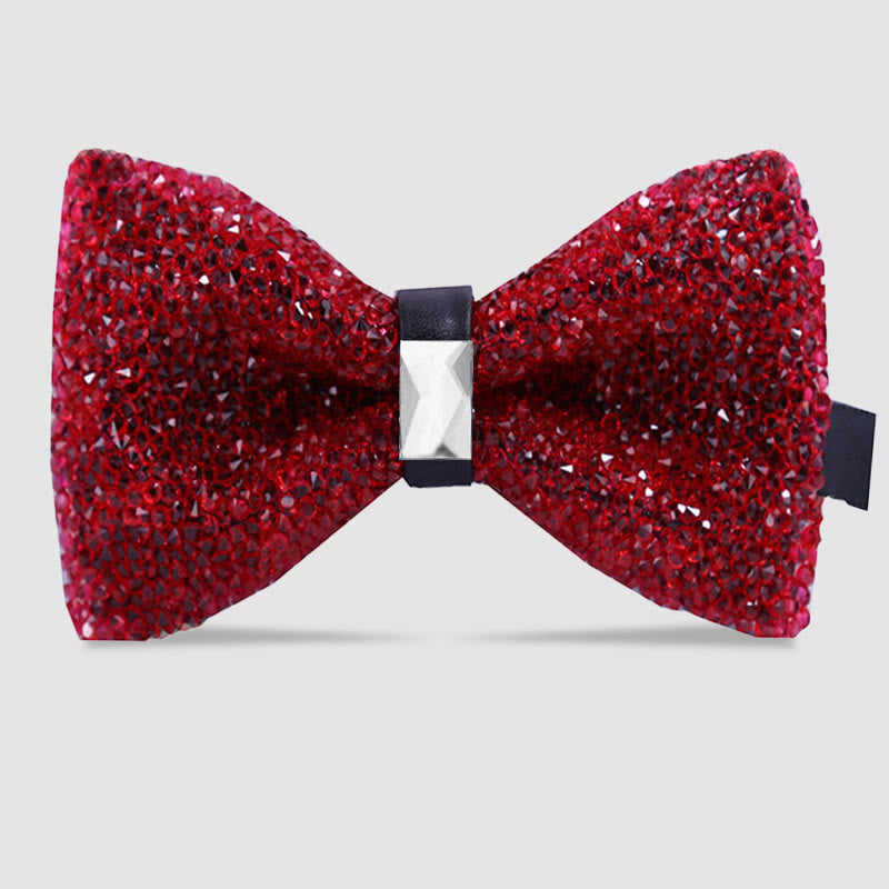 Papillon da uomo con cristalli e stelle scintillanti