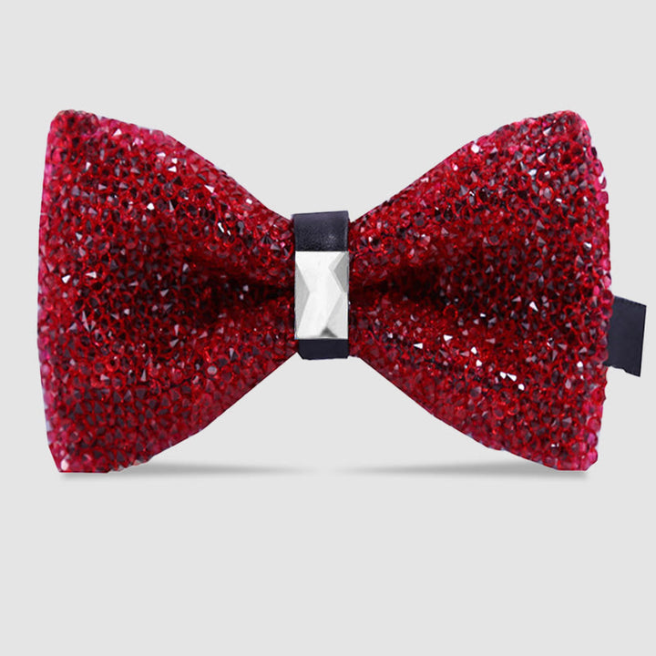 Papillon da uomo con cristalli e stelle scintillanti