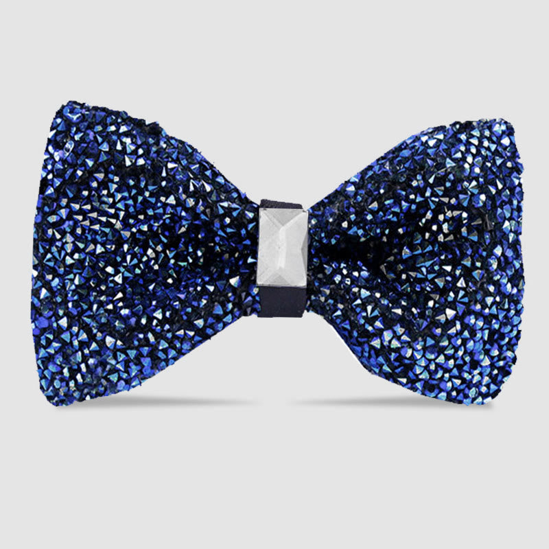 Papillon da uomo con cristalli e stelle scintillanti