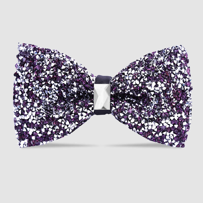 Papillon da uomo con cristalli e stelle scintillanti