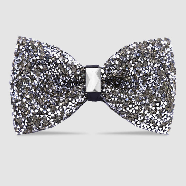 Papillon da uomo con cristalli e stelle scintillanti