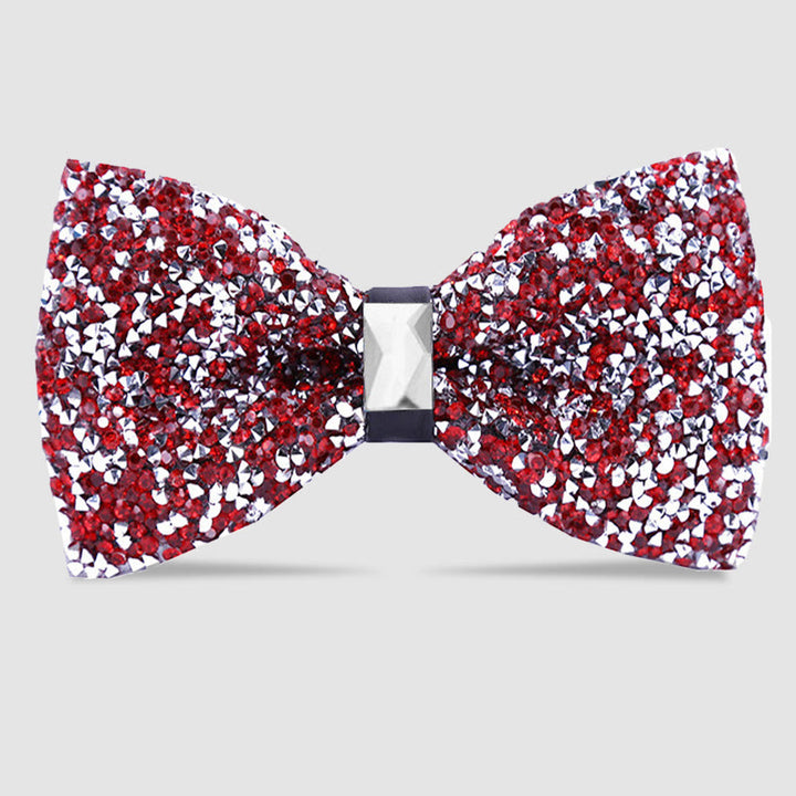 Papillon da uomo con cristalli e stelle scintillanti