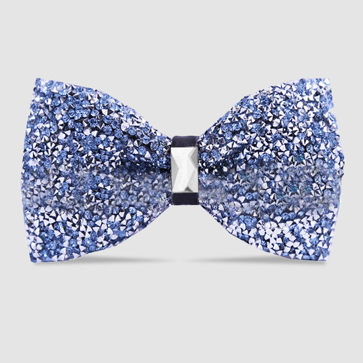 Papillon da uomo con cristalli e stelle scintillanti