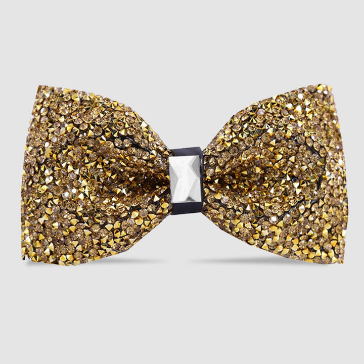 Papillon da uomo con cristalli e stelle scintillanti