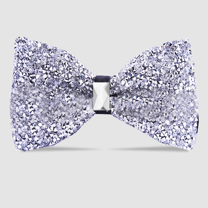 Papillon da uomo con cristalli e stelle scintillanti