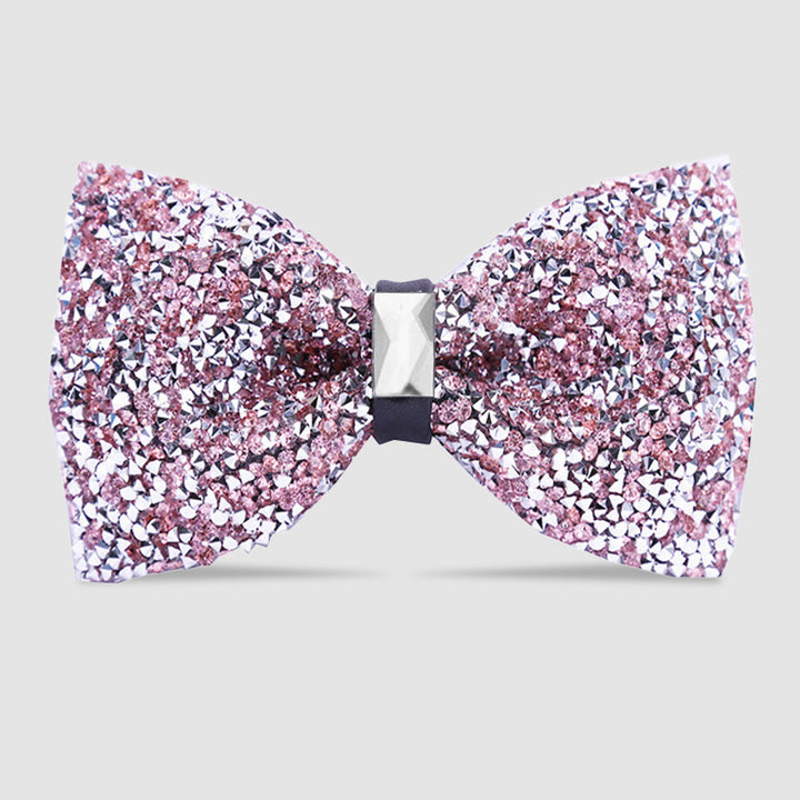 Papillon da uomo con cristalli e stelle scintillanti