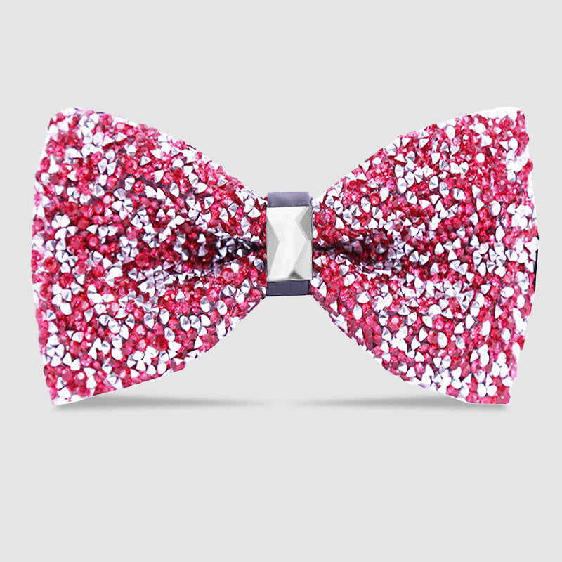 Papillon da uomo con cristalli e stelle scintillanti