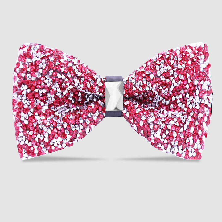 Papillon da uomo con cristalli e stelle scintillanti