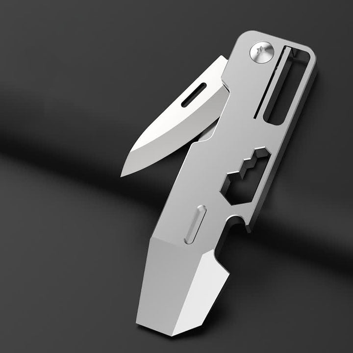 Portachiavi mini coltello pieghevole multifunzionale EDC-Tool 9 in 1