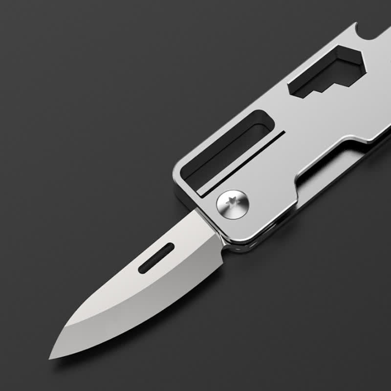 Portachiavi mini coltello pieghevole multifunzionale EDC-Tool 9 in 1