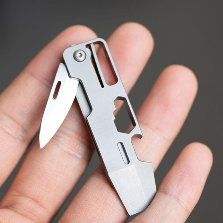 Portachiavi mini coltello pieghevole multifunzionale EDC-Tool 9 in 1