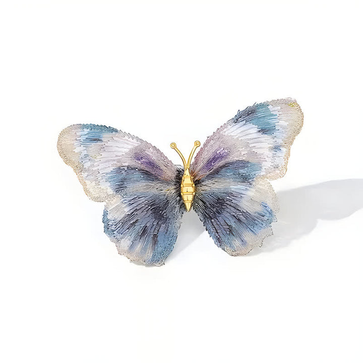 Spilla a forma di farfalla ricamata delicata da donna - image 5