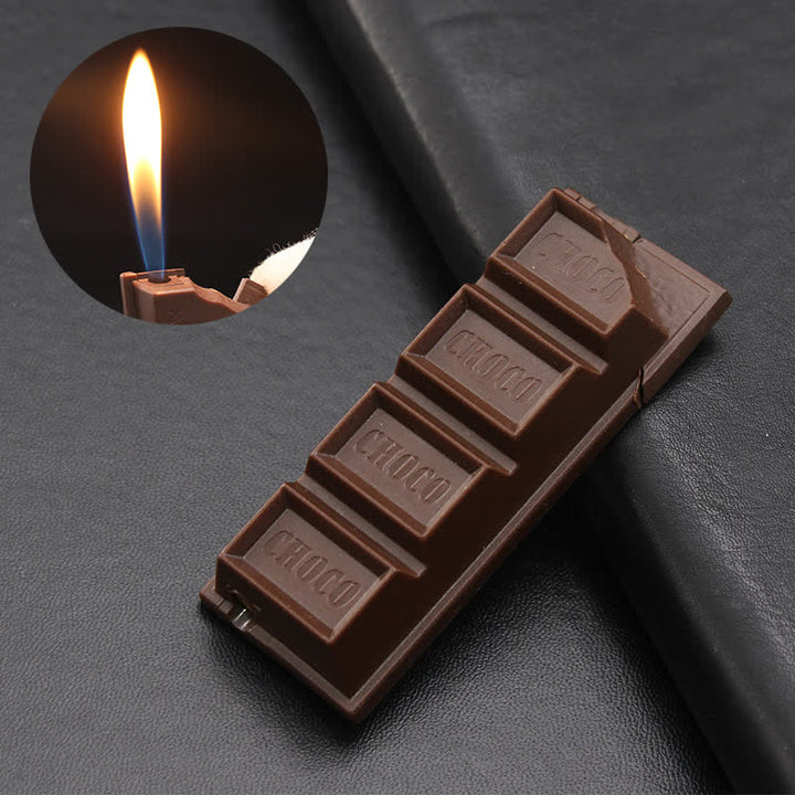 Accendino a butano creativo e divertente con aspetto di cioccolato