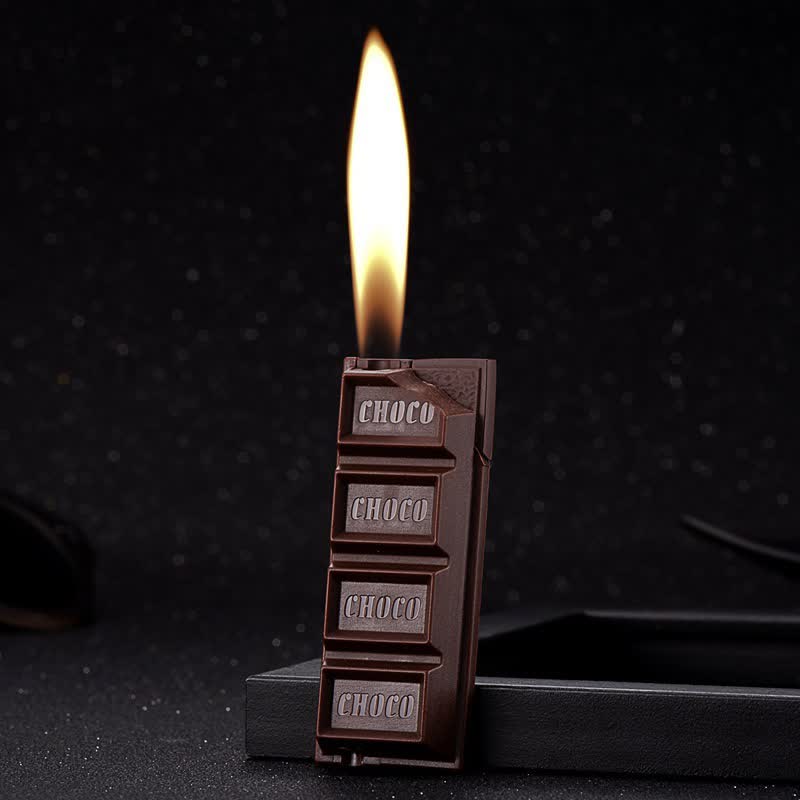 Accendino a butano creativo e divertente con aspetto di cioccolato