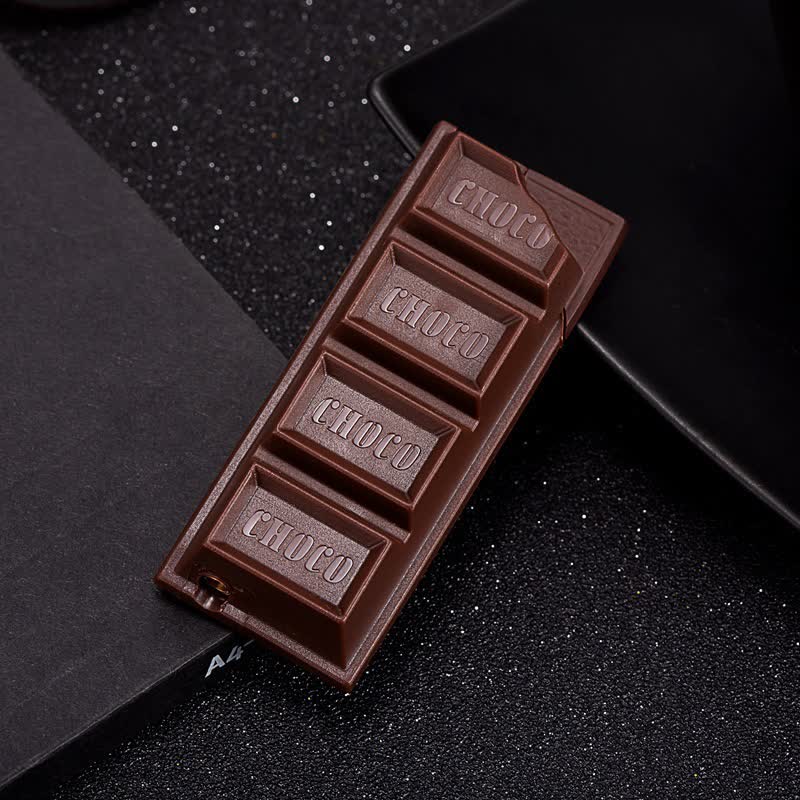 Accendino a butano creativo e divertente con aspetto di cioccolato