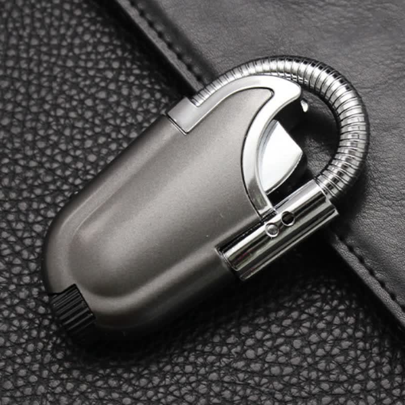 Accendino a butano con torcia LED a tubo di accensione lungo e flessibile - Grigio - image 4